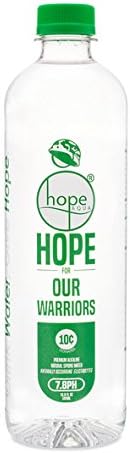 Hope for Our Warriors - 7.8 pH Alkaline Water that Donates 10¢/bottle (16.9 fl oz. x 12 pack)