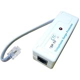 TSP-10 - Telephone line surge protector, in-line RJ11 jacks, LED indicator