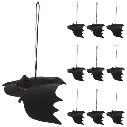 Healifty 12 Piezas Colgantes murciélagos Halloween, Fantasma Magistral, decoración Juguete, para Disfraces de Halloween