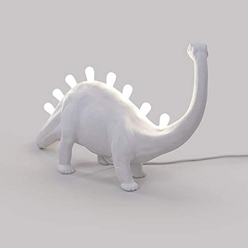 Lampada In Resina"Dinosaur Lamp" Cm.49X17 H.31 - Brontosaurus - Afbeelding 5
