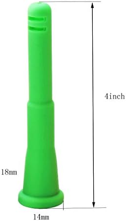 MAXFASHION 4" long 14mm To 18mm Colorful Silicone Downstem (Green) Ship From US