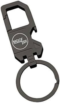 MGCFTan Keychain with Bottle Opener,Car Shape Heavy Duty Key ring For Men (Grey)