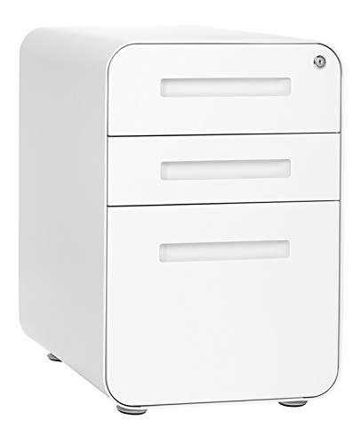 Stockpile 3-Drawer File Cabinet, Commercial-Grade (White)