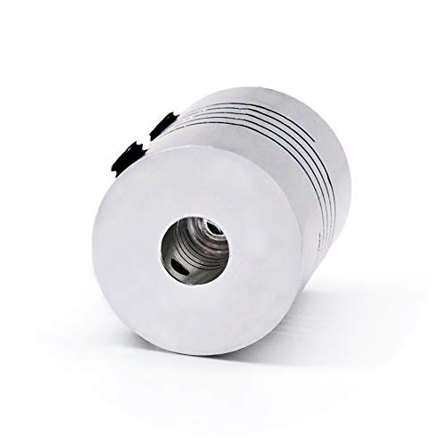 Saiper Flexible Couplings 5mm to 5mm (5pcs) Aluminum Alloy Joint Connector Compatible with NEMA 17 Stepper Motors, RepRap 3D Printer or CNC Machine, 3D Printer Accessories