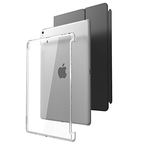 All New iPad Pro 10.5 Case, i-Blason [Compatible with Official Smart Cover and Smart Keyboard] Clear Hybrid Cover Case [Updated Version] for Apple iPad Pro 10.5 inch 2017 Release (Clear)