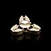 Hot Sale! AMA(TM) Hands Spinner Tri-Spinner Fidgets Fingertip Bearing Toy EDC Focus Gyro Toy (Gold)