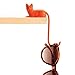 Monkey Business Ginger The Cat Tail Hook for Computer Screen, Tight Spaces, Hang Keys, Accessories in Easy Reach (Orange)