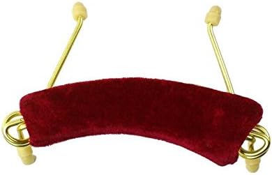 DROVE Professional Adjustable Violin Shoulder Rest Violin Shoulder Pad 1/2-Red
