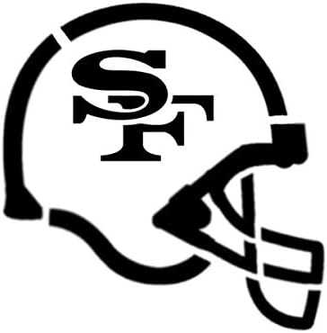 Custom Stencil San Francisco 49ers Football Helmet 8 5 X 11 Amazon Ca Home Kitchen