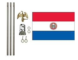 Paraguay 3x5 ft Outdoor Flag and Flag Pole
