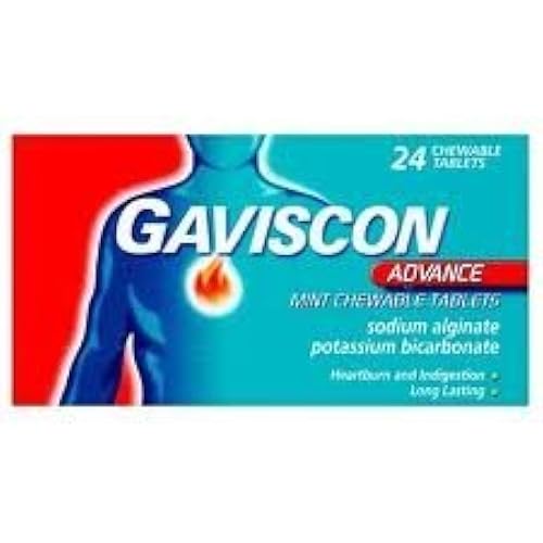 Gaviscon Advance Chewable Mint 24 Tablets by Gaviscon in Kuwait Whizz Antacids