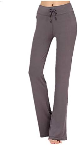 YEZIJIANG Women Casual Boot Cut Yoga Pants,Drawstring Loose Wide Leg Pants Flare Pant,Stretch Trousers Pilates Tracksuit Sports Gym Straight Leg Joggers Pants Leggings
