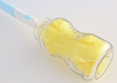 MoomooBaby Triple Brush Set - Baby Bottle Cleaner Brush, Nipple Brush & Straw Cleaner