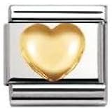 Nomination Composable Classic Peace And Love Armband - Edelstahl Mit 18K Gold Hippie-Kopf Charm