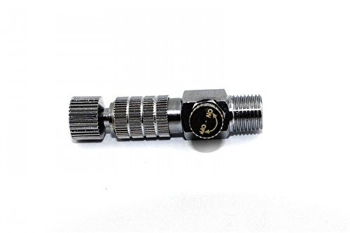 HUBEST Airbrush quick disconnect coupler release fitting Adjustment valve Adapter with 5 Male fitting, 1/8 M-F