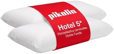 Pack 2 Almohadas Hotel Viscoelásticas 60cm Doble Funda