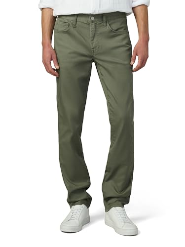 Joe’s Jeans Men’s Brixton Non-Denim Straight and Narrow Leg Twill Pant, Lichen