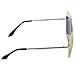 Sunny&Love Women Oversized Cat Eye Sunglasses Mirror Eyewear With Case