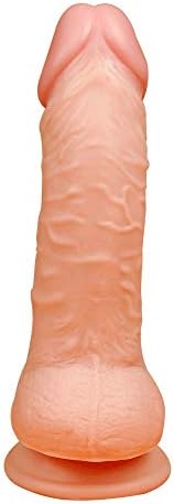NHDY Dî`'d'ɔs' Super Large and Super Thick Rea.listicDî`ld.ɔs' Magic Wand Scepter Beginner Pěnǐs Waterproof Belt Suction Cup Medical Silicone ONLY Sold by PETBED -