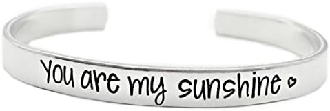 You Are My Sunshine Cuff Bracelet - Hand Stamped Jewelry