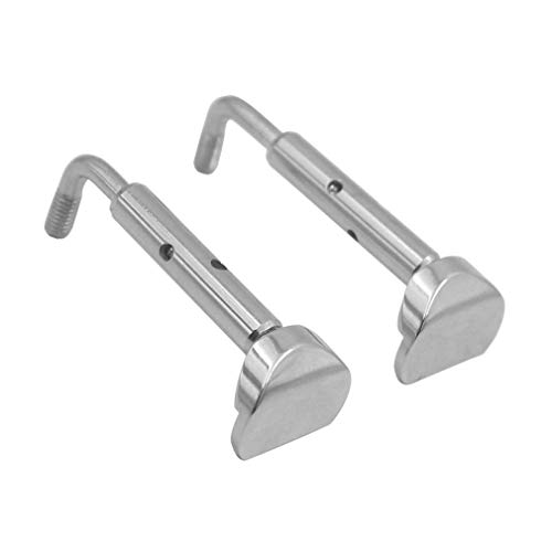 Yunzee Violin Chin Rest Screws Portable Musical Instrument Replacement Accessory Violin DIY Chin Clamp Screw Violin Bracket Tool,Silver - Thumbnail 3