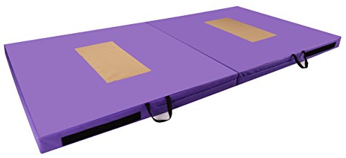 BalanceFrom GoGym All-Purpose 4'x8'x4 Extra Thick High Density Anti-Tear Gymnastics Gym Folding Exercise Aerobics Mats