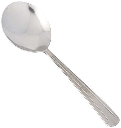 Winco 0081-04 24-Piece Dominion Bouillon Spoon Set, 18-0 Stainless Steel
