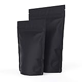 Mr.Bags 50 Smell Proof Bags - 4x6 Inches Matte Black Resealable Zip Lock Mylar Bags - Air Tight Storage - BPA Free FDA Approved - Odor Proof Bag