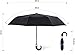 AOG DESIGN Folding Travel Umbrella Auto Open Close with Stylish J-Hook Handle