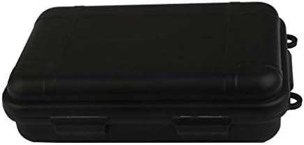 Airtight Outdoor Shockproof Waterproof Storage Case Container Box (Black, L)