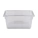 Rubbermaid Commercial Products Food Storage Box/Tote for Restaurant/Kitchen/Cafeteria, 5 Gallon, Clear (FG330400CLR)
