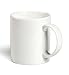 Momugs 12 oz Cup, Plain Gloss White Ceramic Coffee Mug for Milk Tea