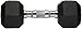Amazon Basics Rubber Hex Dumbbell Hand Weight, 40 pound, Single, Black