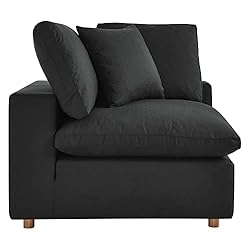 Modway Commix Modular Sofa, Corner Chair, Black