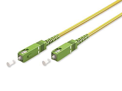 goobay 59644 Glasfaserkabel (FTTH) / Singlemode (OS2) Simplex/SC APC (8°) Stecker auf SC-APC (8°) Stecker/Lichtwellenkabel / 20 Meter