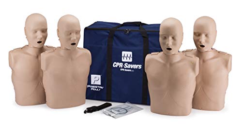 CPR Savers Prestan Professional Economical Adult CPR Training Manikin, Medium Skin, 4-Pack - Thumbnail 7