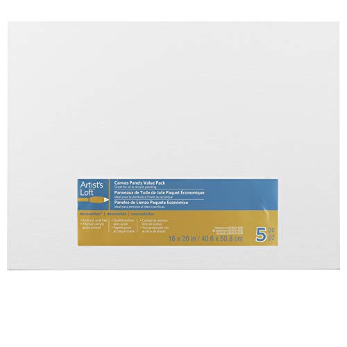 Value Canvas Panels by Artist's Loft - 5 Pack (16" x 20")