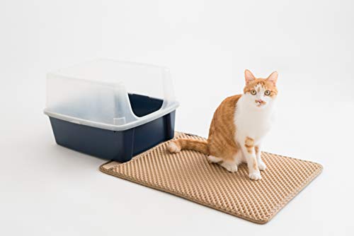 BlackHole Litter Mat 27 x 18 inch Long Cat Litter Mat (Beige)