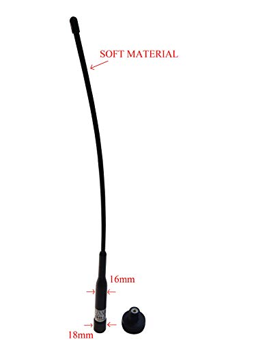 Anteenna TW-BB-1 Ham Mobile Antenna with UHF Male Connector 144/440MHz VHF/UHF 2m/70cm Max Powr 60W 1 PC Free Black Color of Adaptor Connector NMO to UHF Female (SO-239)