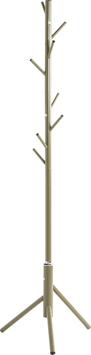 HAKU Coat rack, Clothes rack, Standing coat rack green, Metal - Dim.: H 173 x Ø 48 cm, Style: Traditional