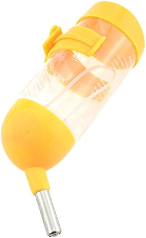 Oupu ウォーターボトル 小動物用 ハムスター 自動給水器 ノズル ウォーターディスペンサー 80ml 給水器 水入れ 水ボトル 水漏れ防止 取り付け簡単 オレンジ