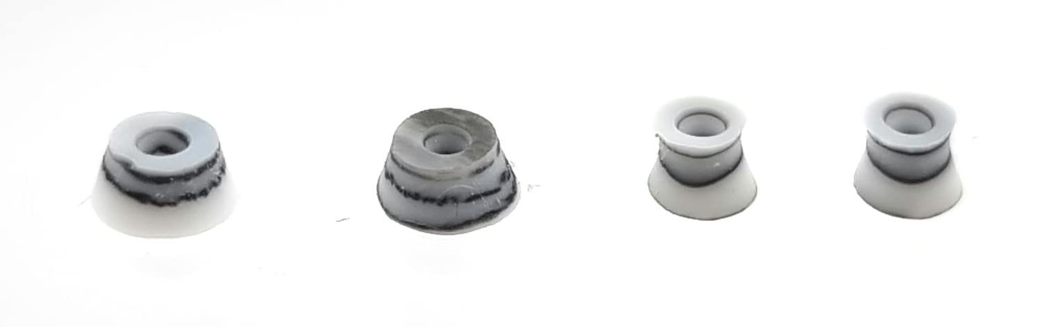 SPITBOARDS Swirl Bushings Duro Series 78A Fingerboard Black / White