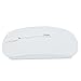 SROCKER T3 Ultra-thin 2.4GHz Wireless Silent Click Optical Mouse/Mice 3 Adjustable DPI Levels with 4 Buttons and Nano USB Receiver for Laptop/PC/Mac(White)