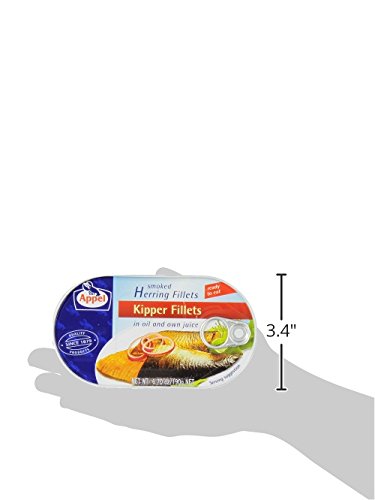 Appel Kipper Fillets (Appel Smoked Herring Fillets), 6.7-Ounce Tin (Pack of 6) - Thumbnail 4