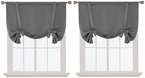 Amazon Com Deconovo Grey Blackout Curtains Rod Pocket Room