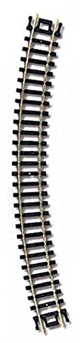 N Code 80 Nickel Silver 1/2 11" Radius Snap-Track (6) Atlas Trains