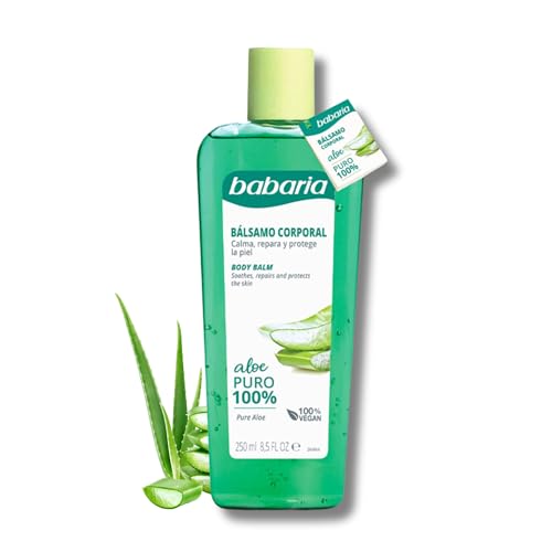 - Crema Aloe Vera 100% Puro 250ml - After Sun - Hidratante Rostro y Cuerpo- Textura Ligera - Gel Aloe Vera Puro Hombre y Mujer Piel Sensible