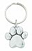 Rockin Doggie Pewter Paw Keychain