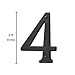Baldwin Estate 90674.102.CD Solid Brass Traditional House Number Four in Oil Rubbed Bronze, 4.75