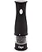 Ozeri Artesio Soft Touch Electric Pepper Mill and Grinder, BPA-Free, Black
